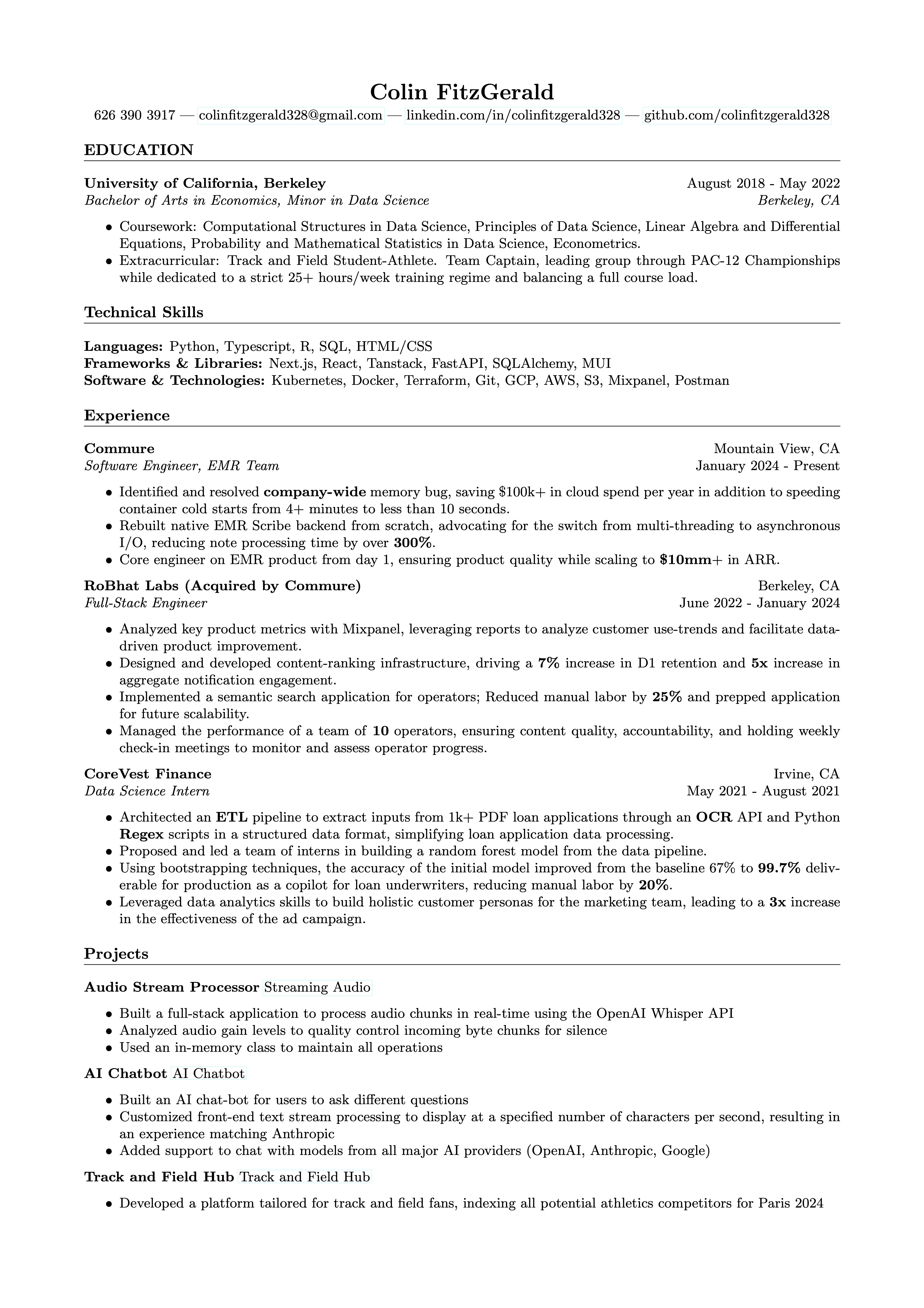 Resume page 1